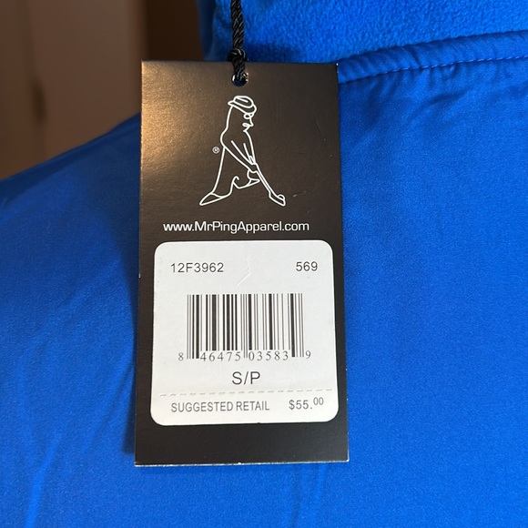 NWT • PING • 💙 • Women's Cobalt Blue Nineteenth Quarter Zip Fleece • Size S - Picture 9 of 13